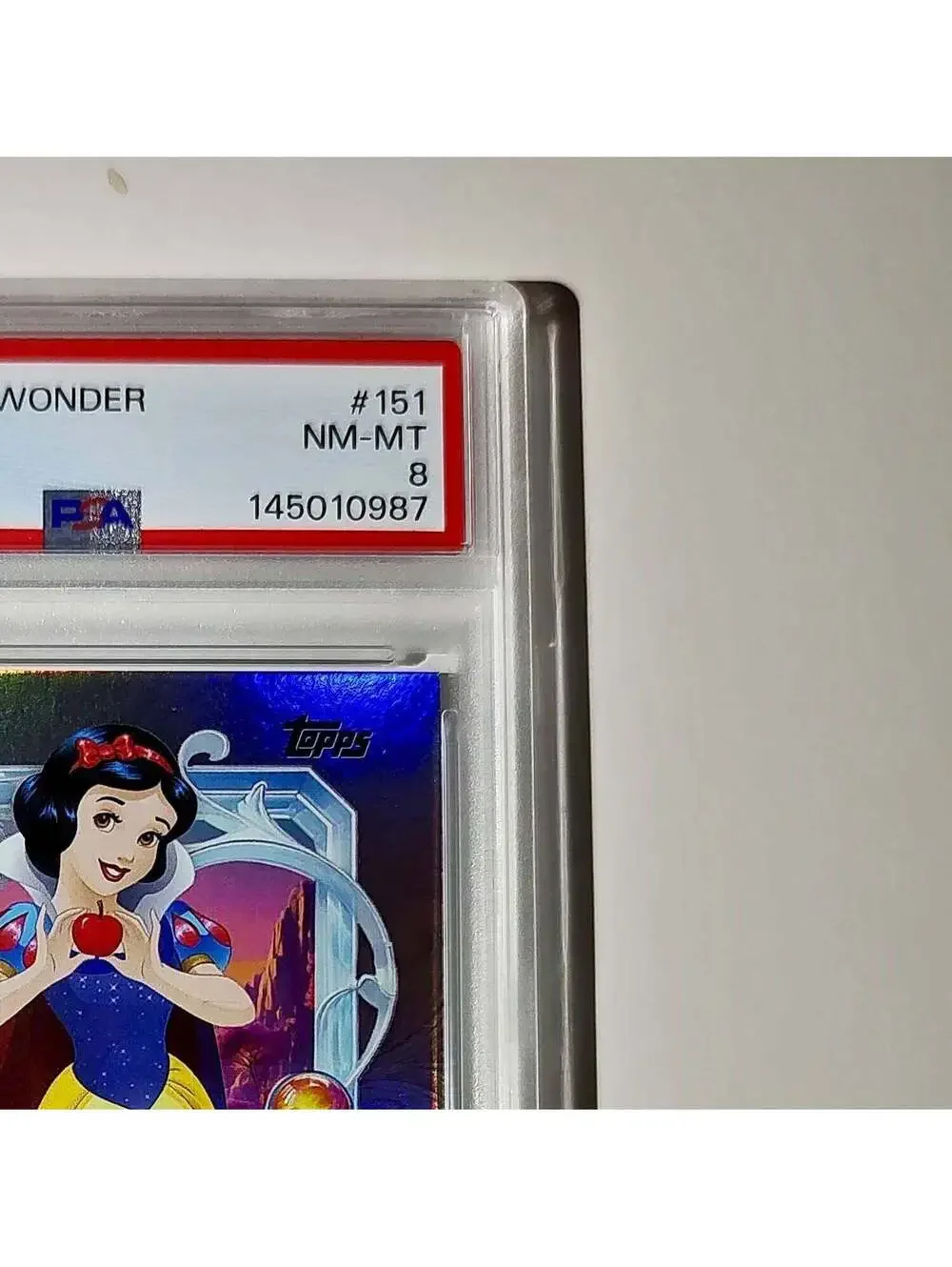 Snow White  2025 Topps Disney Cartoon Princess #151 Card PSA 8